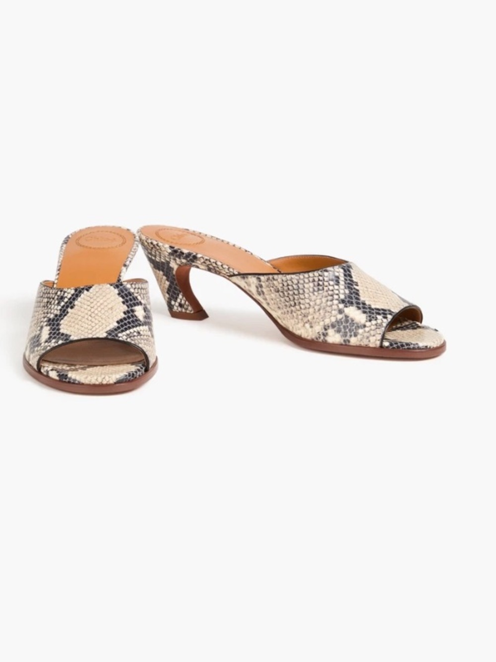 CHLOE Leather Mule Sandals
